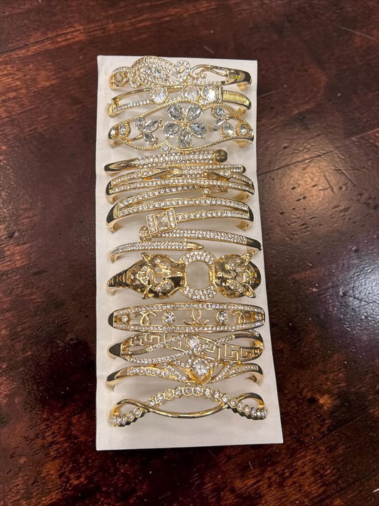 Korean stainless steal bracelet (pack of 12)mix design