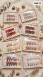 Premium Press-On Nails Set – Glossy Glitter Ombre False Nails (pack of 12 sets)