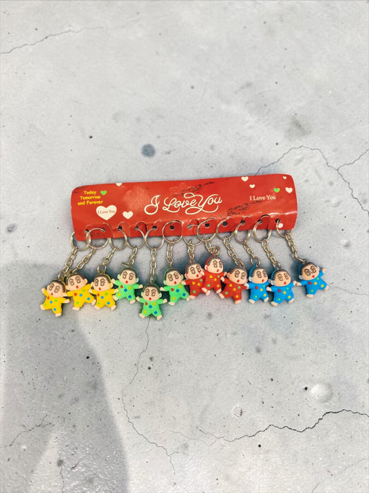 Pvc rubber keychain small size (pack of 12)