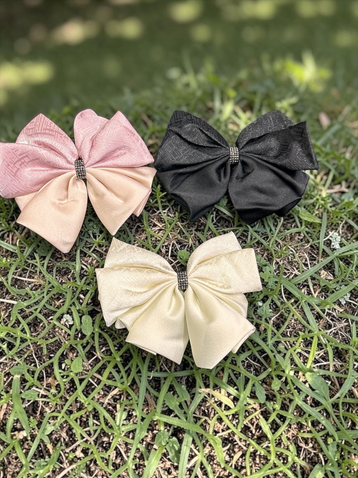 Premium Korean Satin Bow Hair Clip for Women & Girls | Elegant Large Ribbon Barrette | Luxury Hair Accessory(pack of 10)