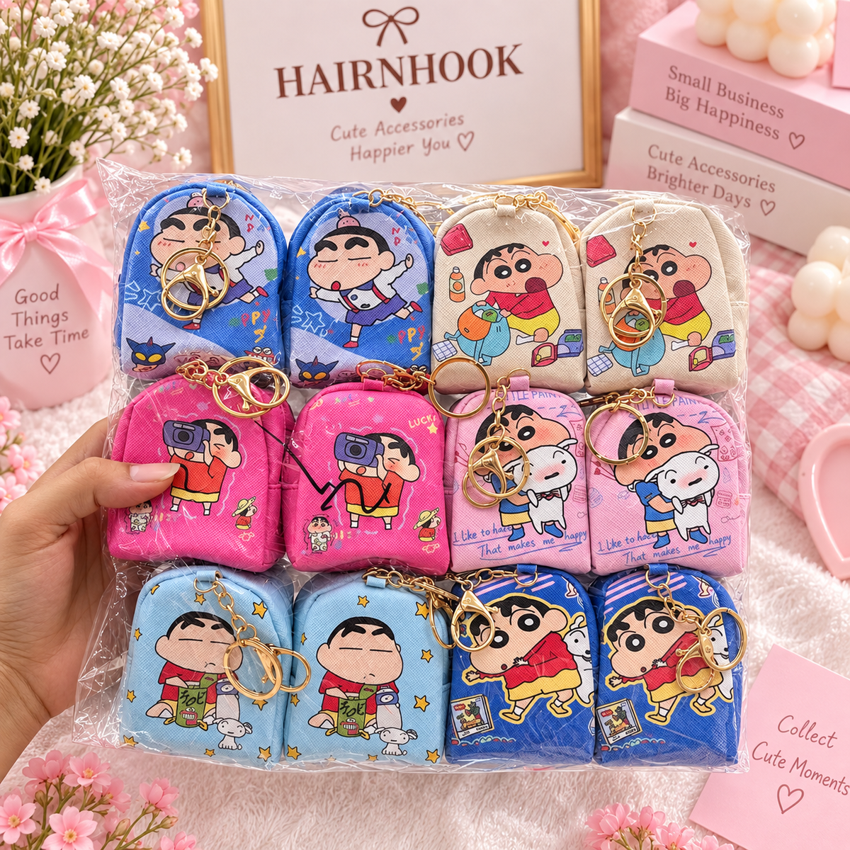 Cute kitty Backpack Keychain Bag(pack of 12)