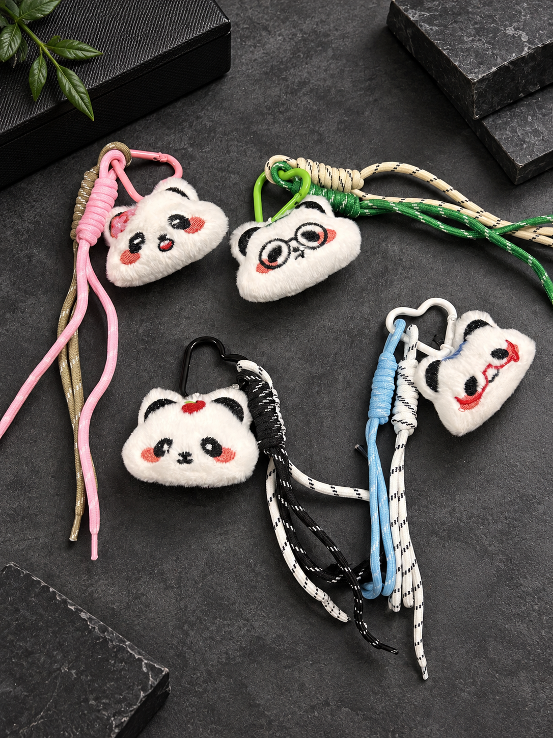 Cute panda bag charms ( pack of 6)