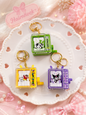 Mini Cartoon Flipbook Keychain | Cute Crank Animation Keychain | Panda, Shinchan & Kuromi | Wholesale(pack of 12)