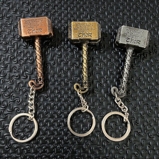 Metal Thor Hammer Keychain for Marvel Fans( pack of 12)