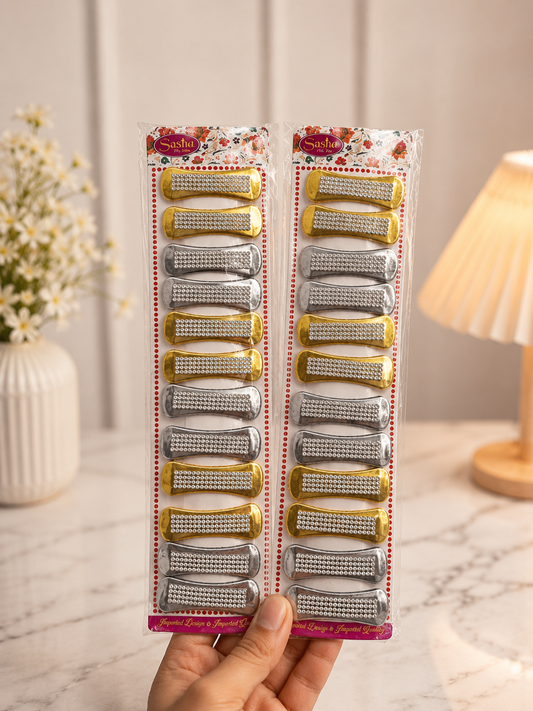 Korean hair Tik Tak pin for woman and girls (pack of 4 card)