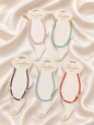 Korean Beaded Anklet – Crystal Charm Colorful Anklet for Women & Girls ( pack of 12)
