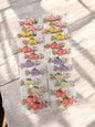 Cute Floral Butterfly Hair Clips Set for Girls – Korean Style Flower Hair Pins( pack of 12)
