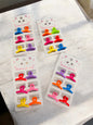 Cute Mini Colorful Hair Claw Clips – 6 Pcs Set | Korean Style Small Hair Clips for Girls( pack of 12 set)