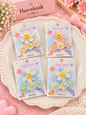 Cute Smiley Flower Hair Clips Set – Pastel Daisy Floral Hair Accessories( pack of 12)