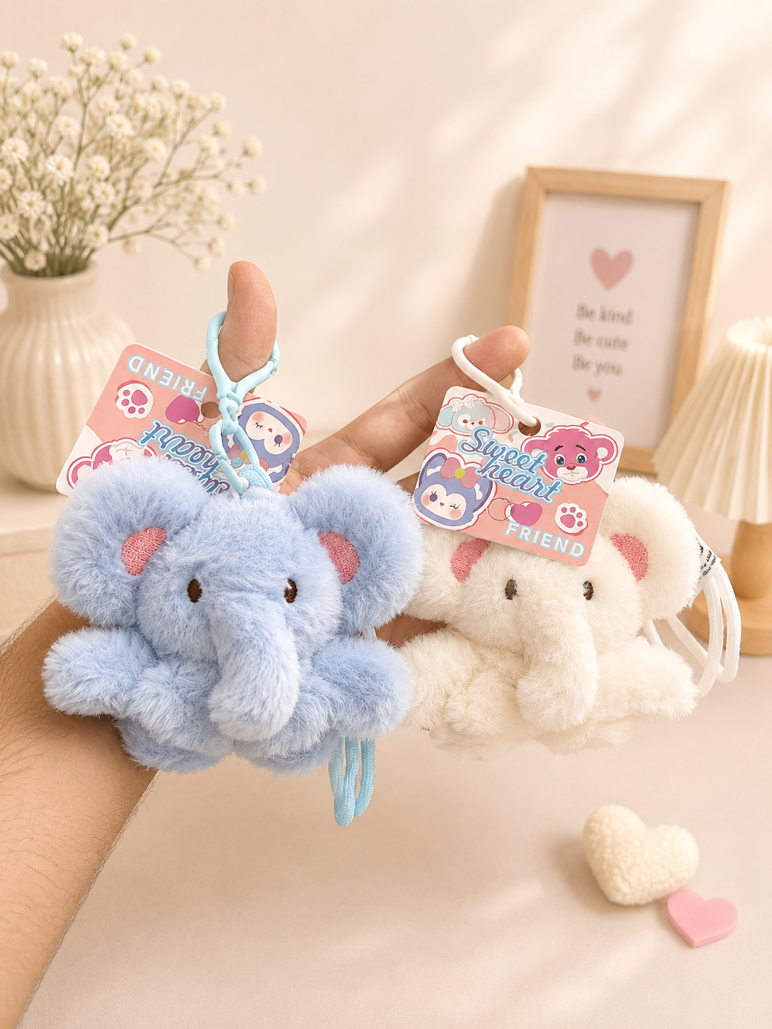 Mini plushies bag charms( pack of 6)