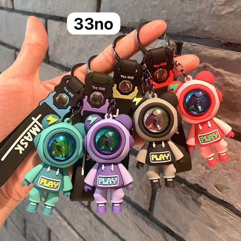 Pvc rubber keychain chain ( pack of 12)