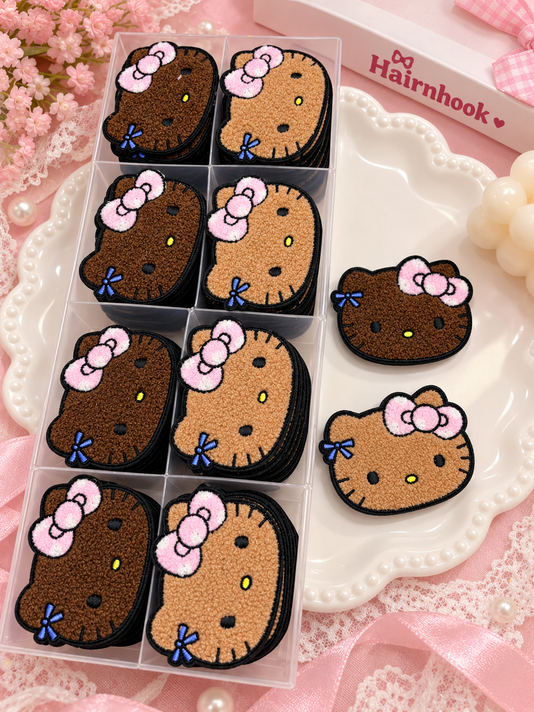 Korean sticker hair accessories for kids(pack of 10)