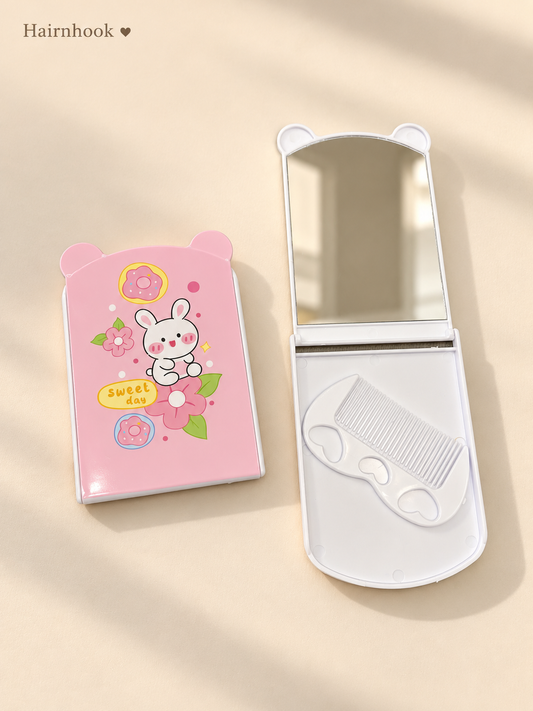 Korean mirror with comb (pack of 12)