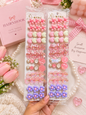 Korean hair accessories pin for girls (pack of 12)