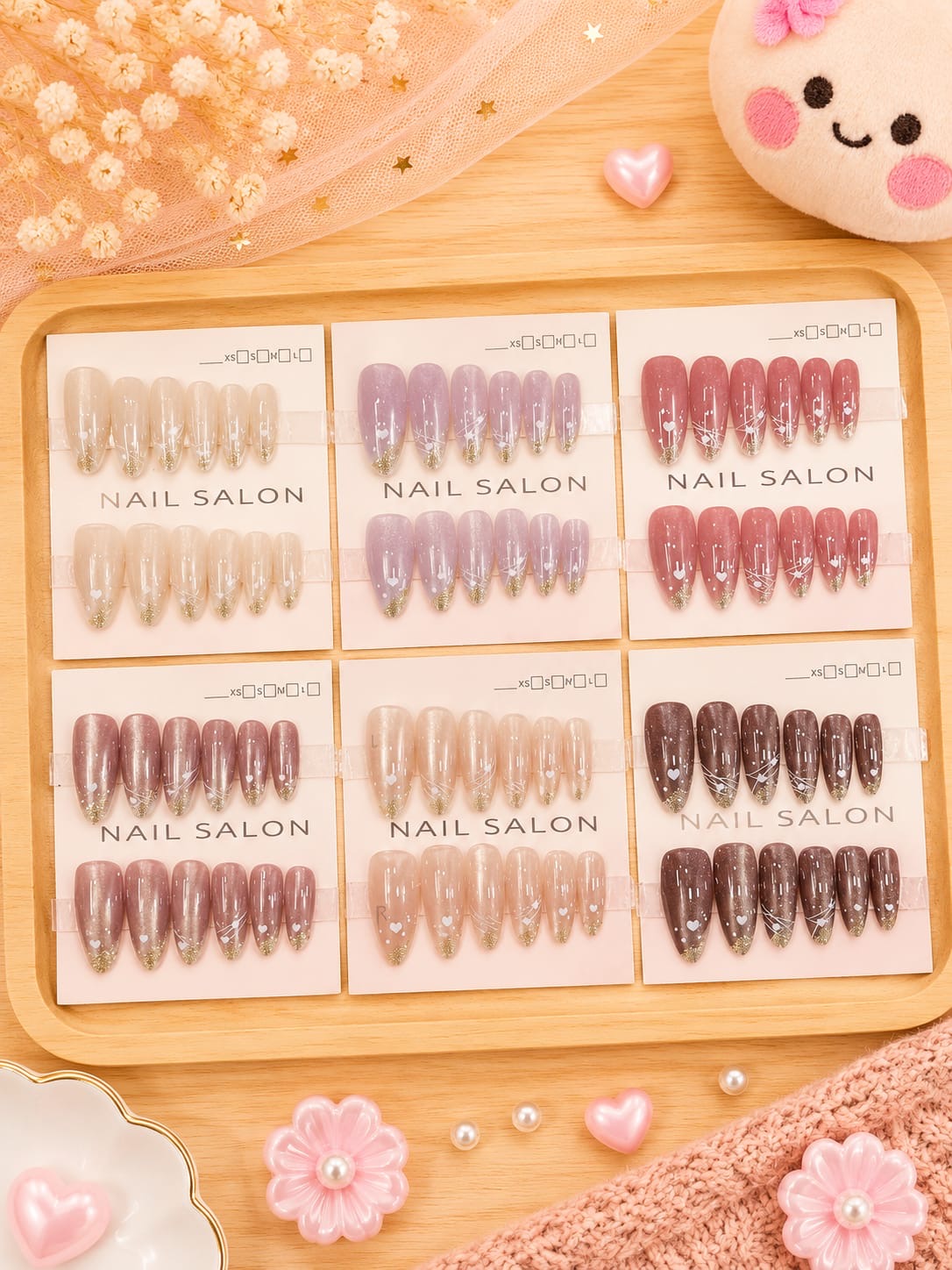 Korean premium nails (pack of 12)