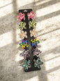 Mini Korean Style Printed Flower Mini Hair Claw Clips Set – Colorful Floral Hair Clutcher for Girls & Women( pack of 12)
