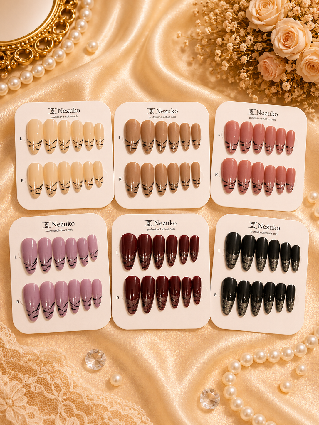 Premium press on nails ( pack of 12)