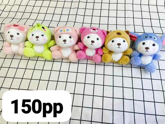 Plushies soft toy keychain (pack of 6)
