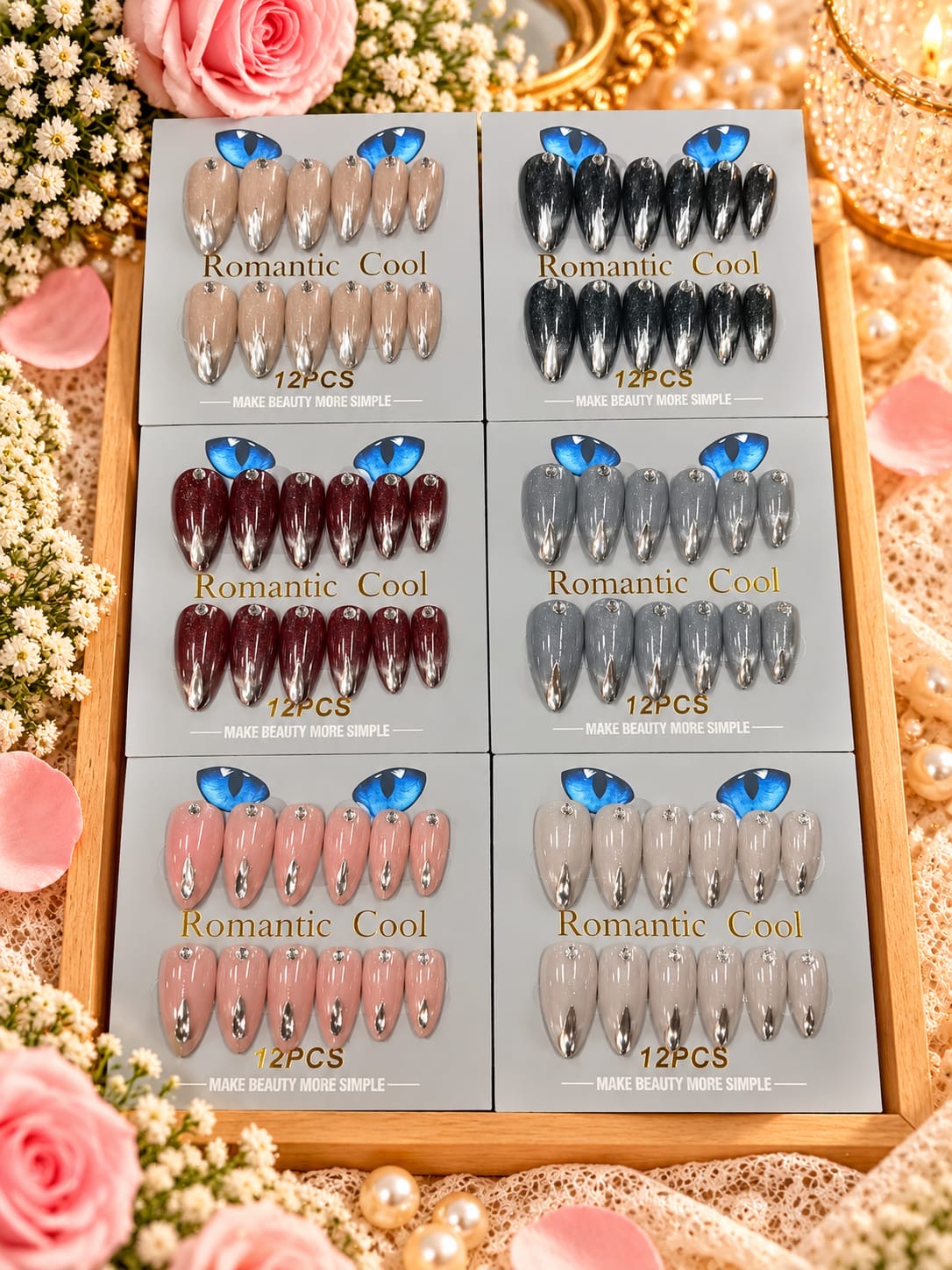 Premium press on nails (pack of 12)