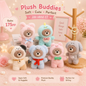 Premium plushies keychain (pack of 6)