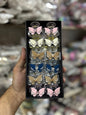 Cute Floral Crystal Hair Claw Clip Set (pack of 12)