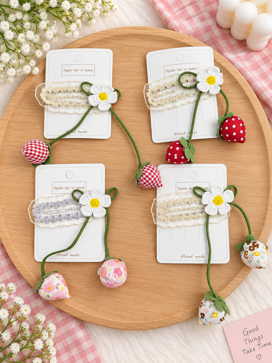 Korean hair accessories tik Tak pin (pack of 12)