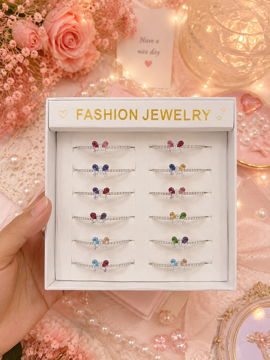 Kids Butterfly Crystal Bracelet(pack of 12)