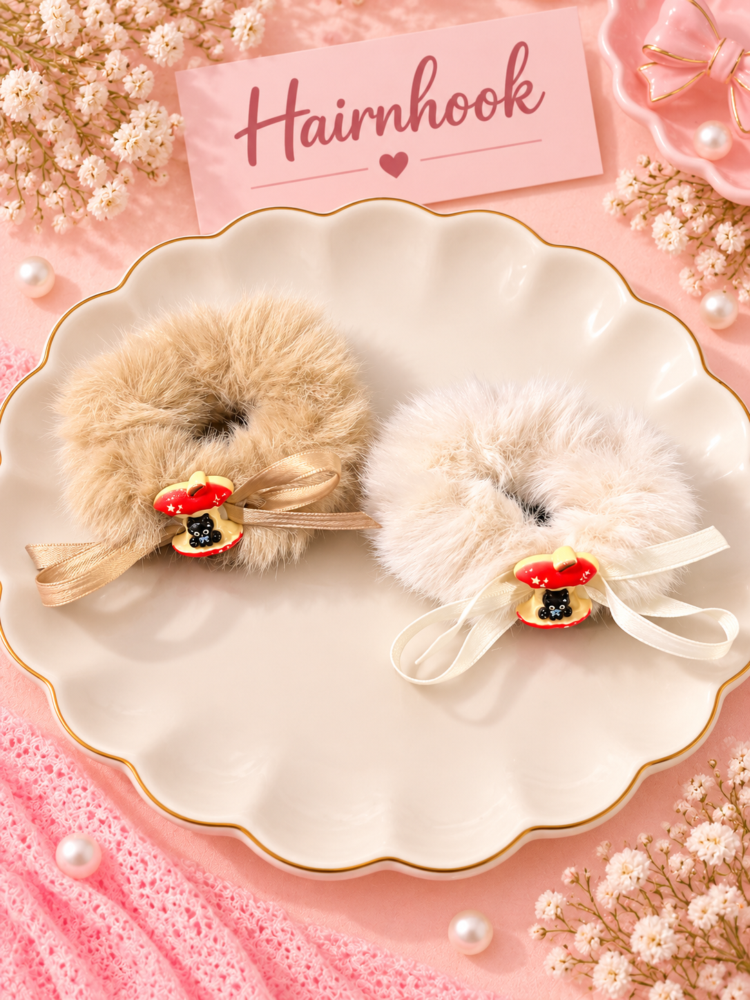 Korean premium scrunchie (pack of 10)