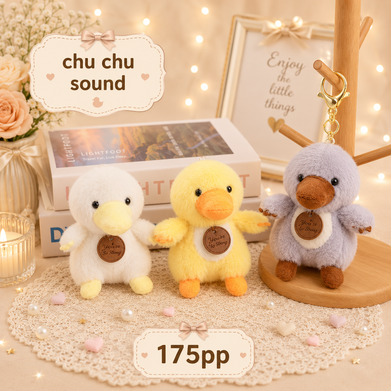 Premium plushies keychain +chu chu ( pack of 6)