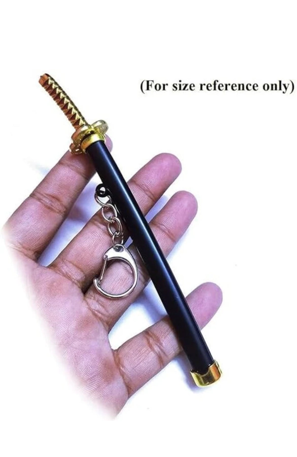 Anime Katana Sword Keychain – Mini Metal Samurai Sword Pendant for Bags, Bikes & Keys(pack of 6)