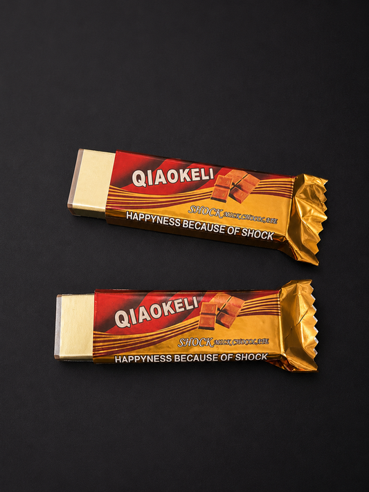 QIAOKELI Shock Chocolate Prank Toy – Funny Electric Shock Chocolate Bar(pack of 6)