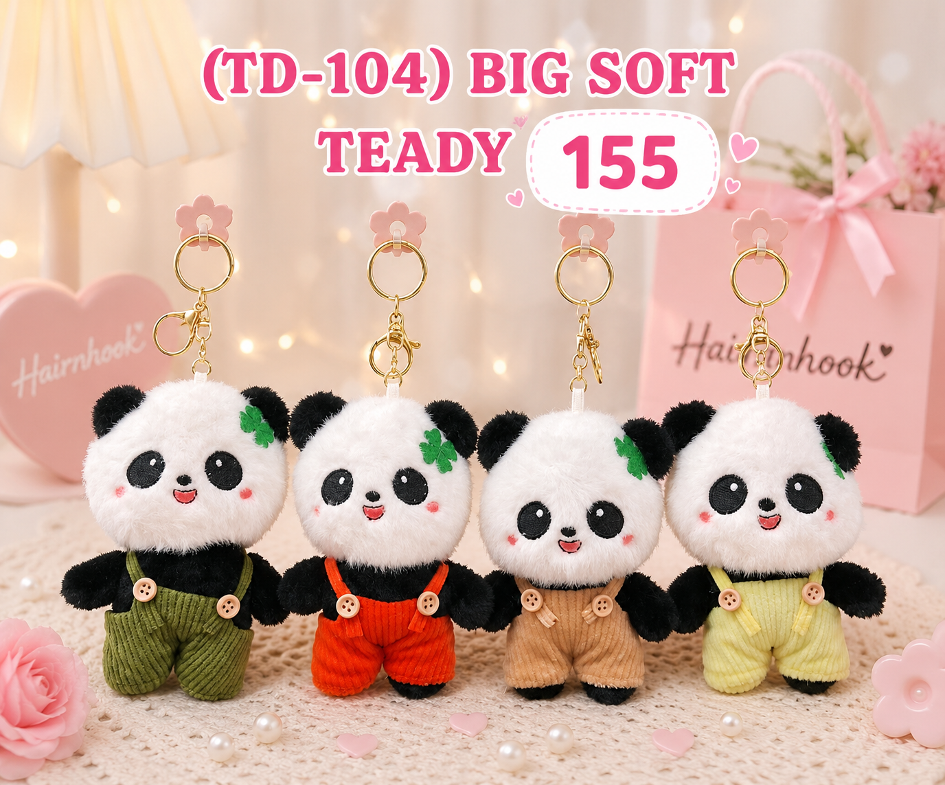 Plushies soft toy keychain ( pack of 6)