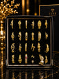 Premium Gold-Plated Adjustable Ring Set – 24 Luxury Statement Designs | Korean Fashion Jewelry Collection(pack of 24)