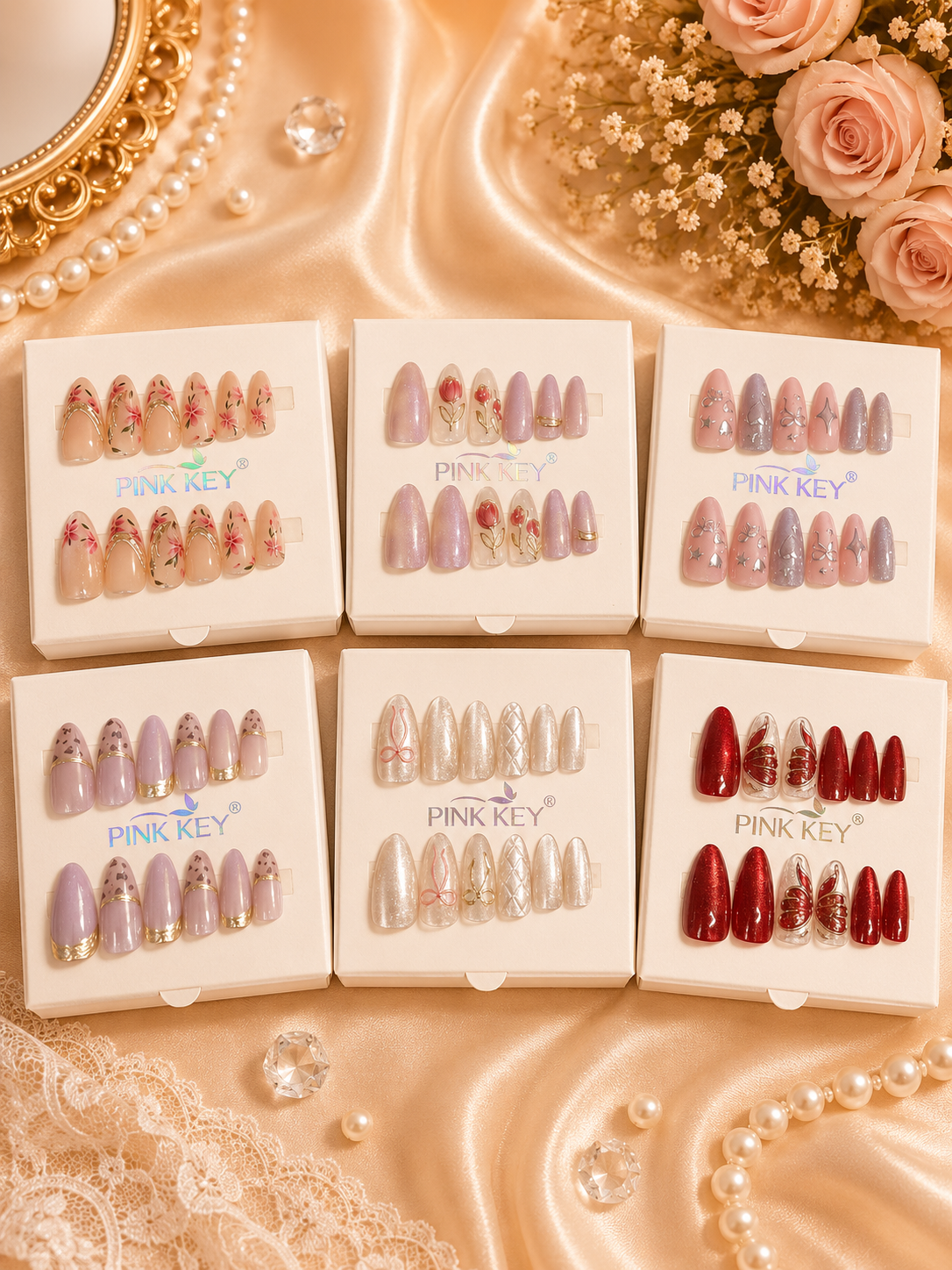 Premium press on nails ( pack of 12)