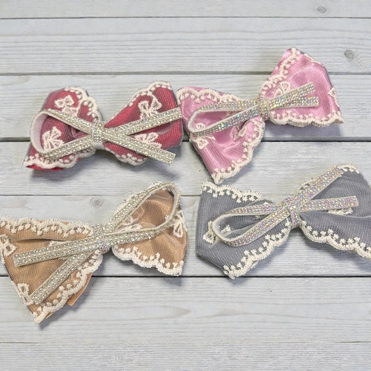 Premium bow tie hair pin( pack of 12)