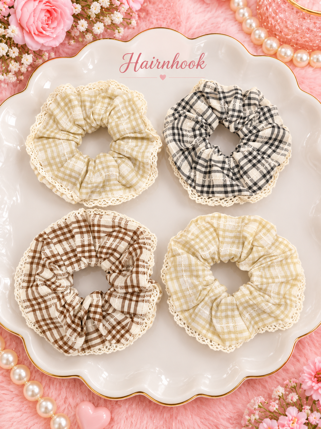 Korean premium scrunchie (pack of 12)