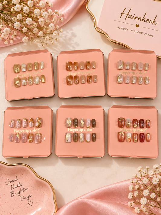 Premium Korean acrylic nails (pack of 12)
