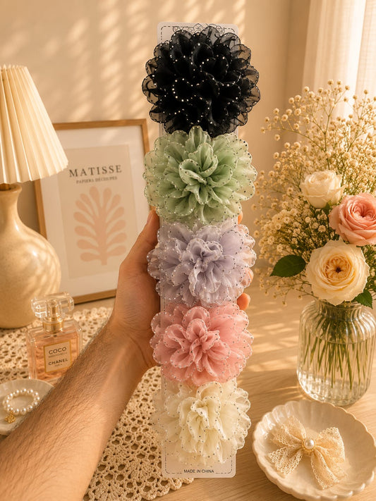 Korean premium hair bow (pack of 5)