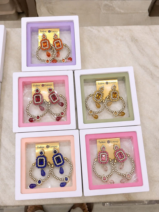 Indian style earrings for woman (pack of 5)