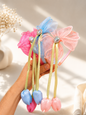 Korean Tulip Ribbon Headband – Pastel Fairy Princess Hair Band for Girls(pack of 12)