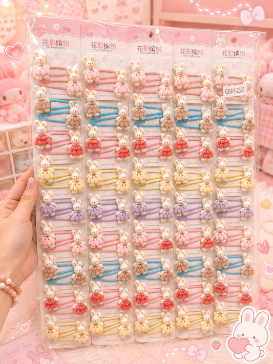 Korean cute hair Tik Tak pin for kids(pack of 10 pair in one strip)