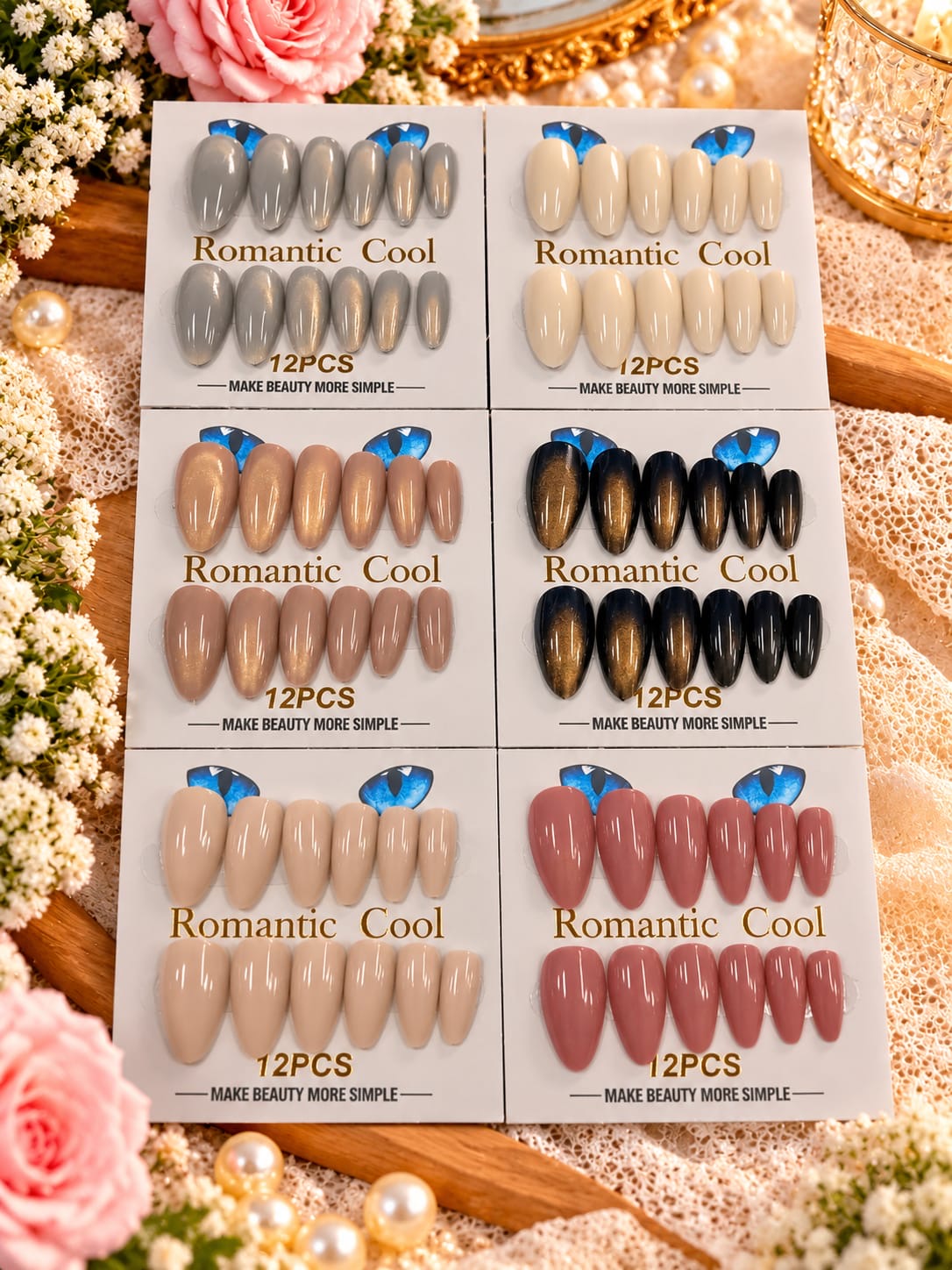 Premium press on nails (pack of 12)