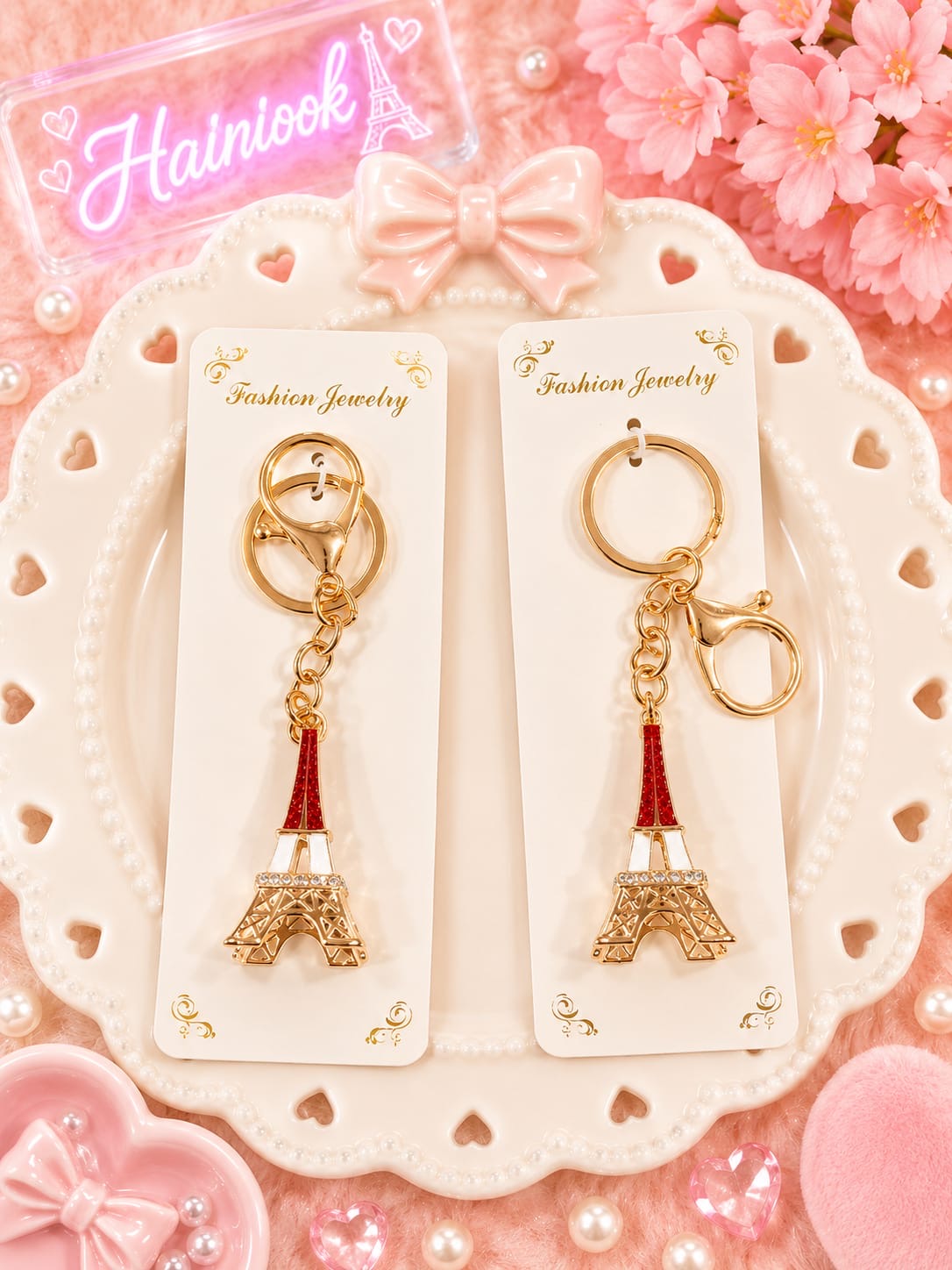 Premium stone keychain (pack of 3)