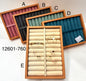 Premium Velvet Ring Organizer Tray with Wooden Frame | Jewelry Display Storage Box for Rings, Earrings & Accessories