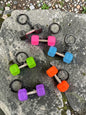 Mini Dumbbell Keychain | Gym Fitness Weight Keyring | Cute Colorful Exercise Key Chain for Keys, Bags & Gifts( pack of 12)