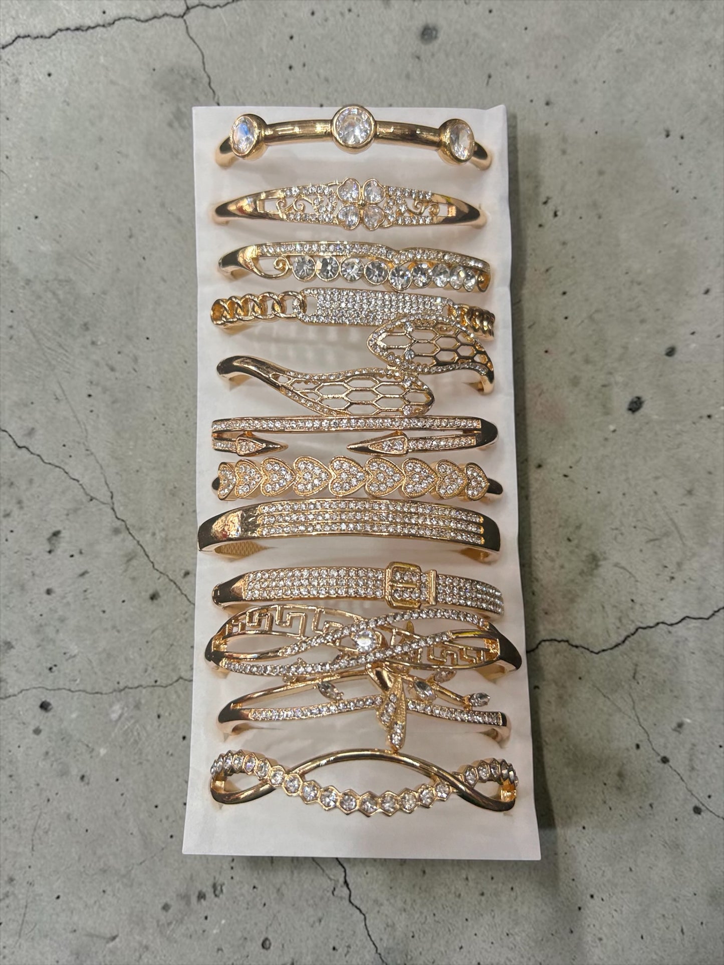 Korean stainless steal bracelet (pack of 12)mix design