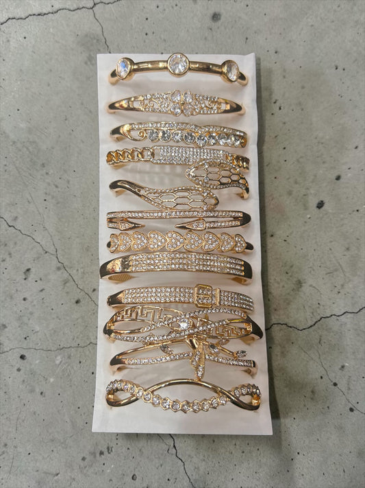 Korean stainless steal bracelet (pack of 12)mix design