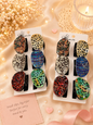 Trendy Oval Mini Hair Claw Clips Set for Women & Girls – Multicolor Stylish Hair Accessories(pack of 12)