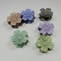 Mini Pastel Flower Hair Claw Clips for Women & Girls | Strong Grip Floral Hair Accessories ( pack of 12)