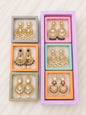 Indian style earrings for woman (pack of 6)